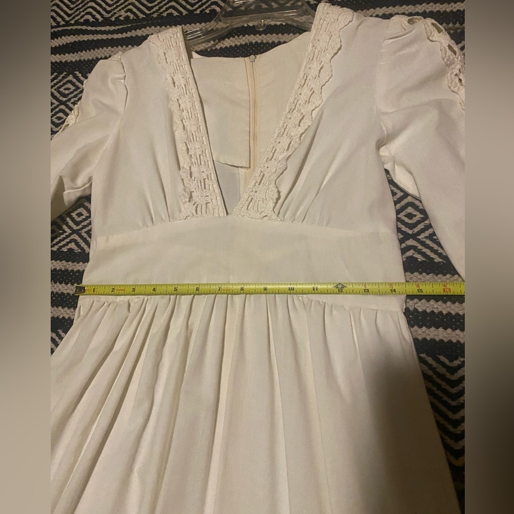 White vintage gunne sax style dress size 6 - Picture 4 of 8